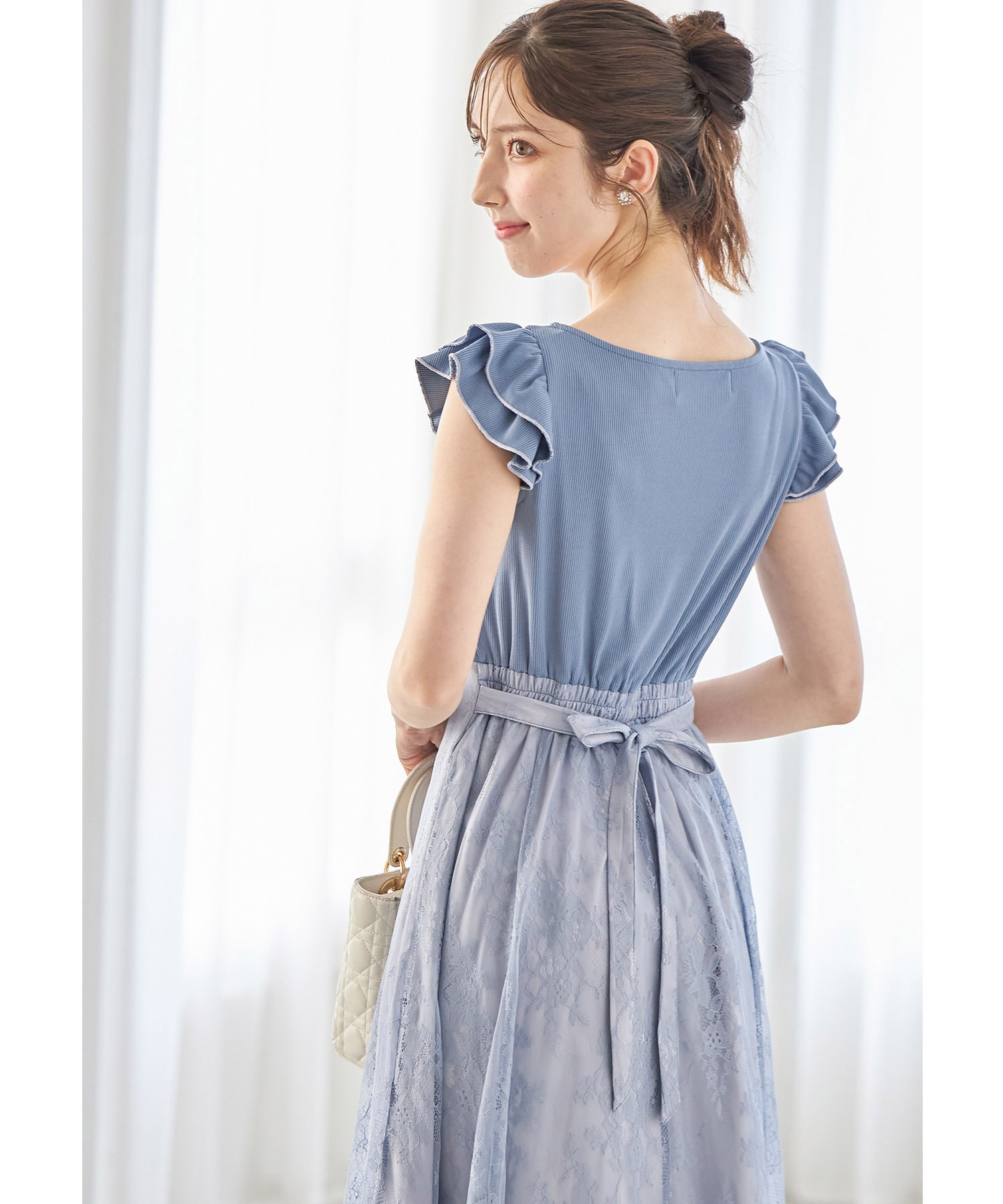 セール】トッコクローゼット tocco closet りぼん付き配色フリル
