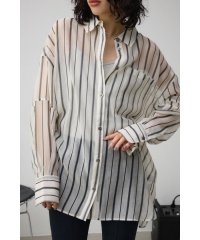 AZUL by moussy/バックスリットシアーオーバーシャツ/506424401