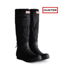 HUNTER/ハンター HUNTER【レインシューズ】 レディース レインブーツ ORIGINAL TALL TRAVEL BOOT WFT1000RPB (ブラック)/506426978