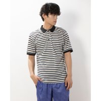 STYLEBLOCK/スタイルブロック STYLEBLOCK DRYメッシュ総柄ポロシャツ(ボーダー)/506389863