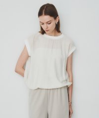 cloenc/クロエンス cloenc フレンチスリーブシアーブラウス/506437424