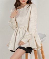 TeddyShop/テディショップ Teddyshop レディース 長袖チャイナ刺繍風ペプラムトップス/506439965