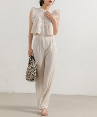 TeddyShop/テディショップ Teddyshop レディース ヨウリュウ風フリルトップス+ワイドパンツセットアップ 上下2点セット/506439968