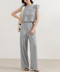 TeddyShop/テディショップ Teddyshop レディース ヨウリュウ風フリルトップス+ワイドパンツセットアップ 上下2点セット/506439968