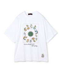 CABaN /CABaN スビンコットン フラワーサークルプリントＴシャツ/506440191