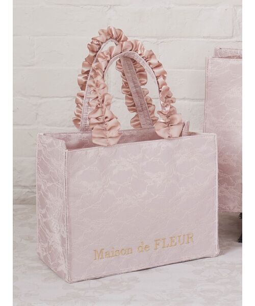 メゾン ド フルール Maison de FLEUR レースサテンスクエア