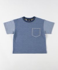 COMME CA ISM KIDS/デニム調ジャージー ポケット付きTシャツ/506214632