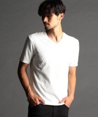 NICOLE CLUB FOR MEN/アニマル柄ジャガードVネック半袖プルオーバー/506318349