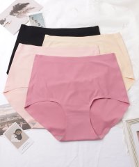 Lace Ladies/レースレディース Lace Ladies 【4枚セット】ハイウエスト ベーシック カラー シームレス ショーツ【返品不可商品】/506406244