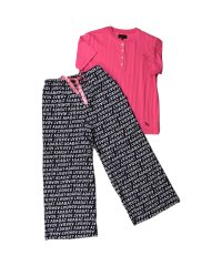 adabat/アダバット adabat ルームウェア 部屋着 パジャマ セットアップ ナイトウェア レディース 半袖 グレー ピンク 0233－84/506444232