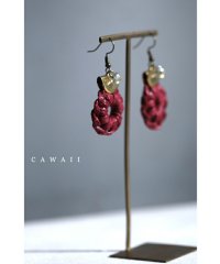 CAWAII/カワイイ CAWAII チャーム揺れる編みリースピアス/506444714