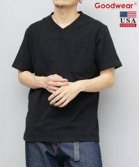 Goodwear/グッドウェア GOODWEAR tシャツ 半袖 メンズ レディース Vネック ポケット 無地 usaコットン/506445547