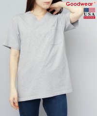 Goodwear/グッドウェア GOODWEAR tシャツ 半袖 メンズ レディース Vネック ポケット 無地 usaコットン/506445547