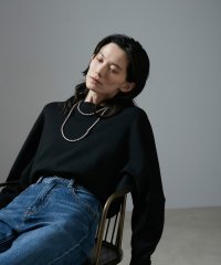 サロン　アダム　エ　ロペ/クロップドクルーネックニットプルオーバー【セットアップ対応・洗える】/506448877
