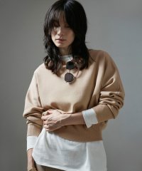 サロン　アダム　エ　ロペ/クロップドクルーネックニットプルオーバー【セットアップ対応・洗える】/506448877