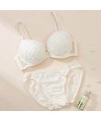 petit marie/パリーゼ Palissee フラワーオーガンジー3/4モールドカップブラ＆ショーツ 【返品不可商品】/506448917