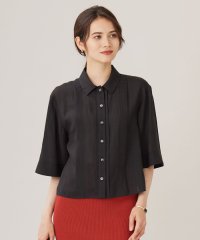 JIYU-KU(LARGE SIZE)/【カタログ掲載・接触冷感・洗える】ラミーローンクロップド丈 ブラウス/506449322