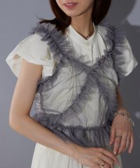 MAISON BREEZE reveur/MAISON BREEZE reveur / Tulle frill bustier チュールビスチェ フリル ビスチェ シアートップス ティアード レイヤード/506444223