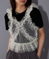 MAISON BREEZE reveur/MAISON BREEZE reveur / Tulle frill bustier チュールビスチェ フリル ビスチェ シアートップス ティアード レイヤード/506444223