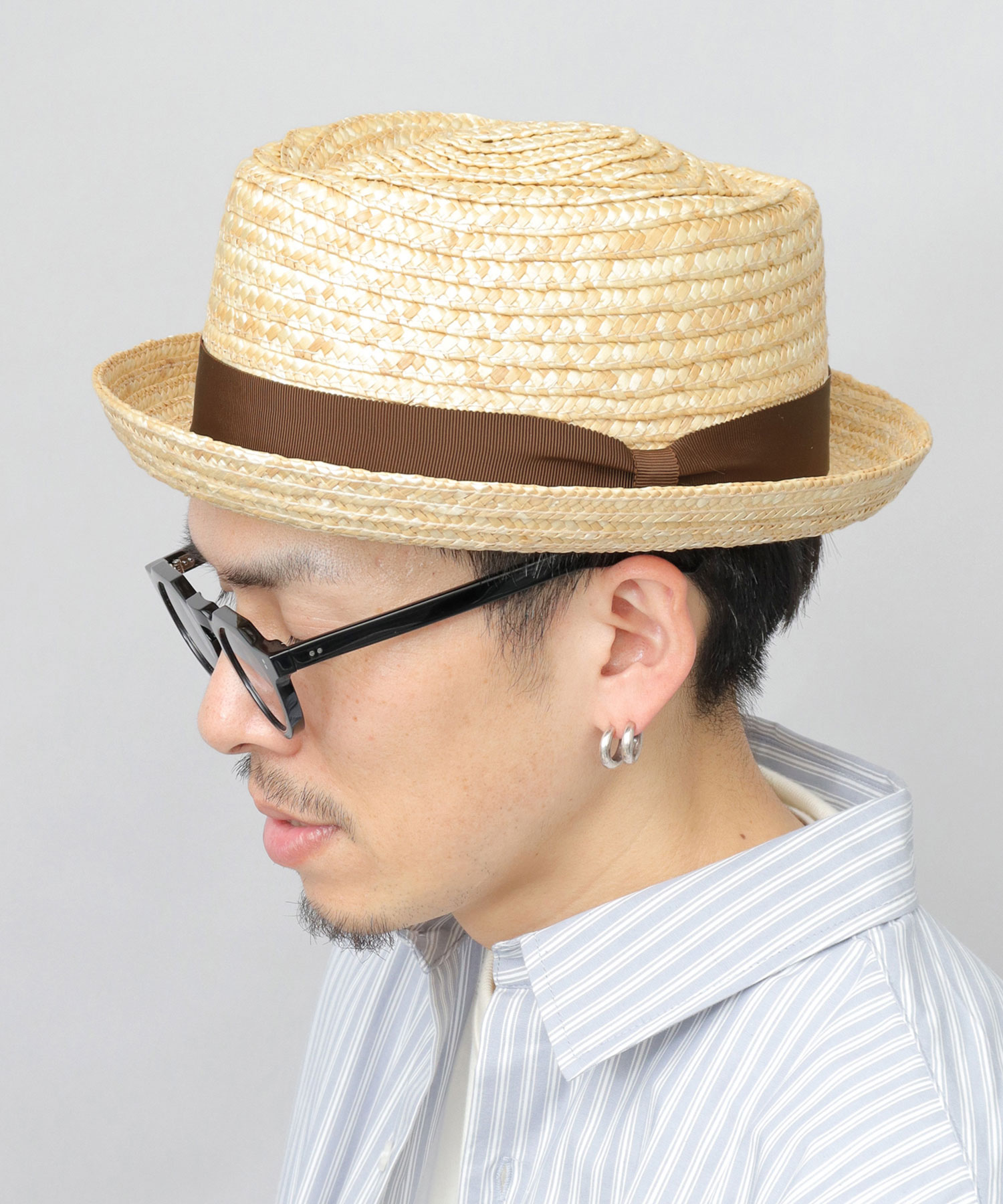 ベーシックエンチ Basiquenti ハット 麦わら帽子 メンズ 麦わら