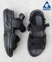 GERRY/ジェリー GERRY スポーツサンダル 靴 黒 ブラック ベルト ストラップ 大人 厚底/506445594
