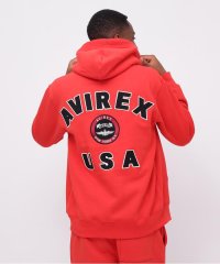 AVIREX/VARSITY LOGO SWEAT ZIP UP PARKA /バーシティ ロゴ スウェット ジップアップ パーカー/506450760