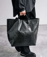 Rocky Monroe/ロッキーモンロー Rocky Monroe トートバッグ 2WAY ショルダーバッグ メンズ レディース スネーク柄 A4ファイル カジュアル シンプル 通勤通/506452742