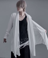 BERNINGS-SHO/バーニングショー Bernings Sho Bernings Sho フェイクレイヤード長袖ドレープカーディガン/506452788