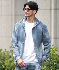 CavariA/キャバリア CavariA CavariA ワッフルタイダイ染めZIP長袖パーカー/506452832