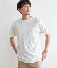 IKKA LOUNGE/リンクスジャカード市松Tシャツ/506032297