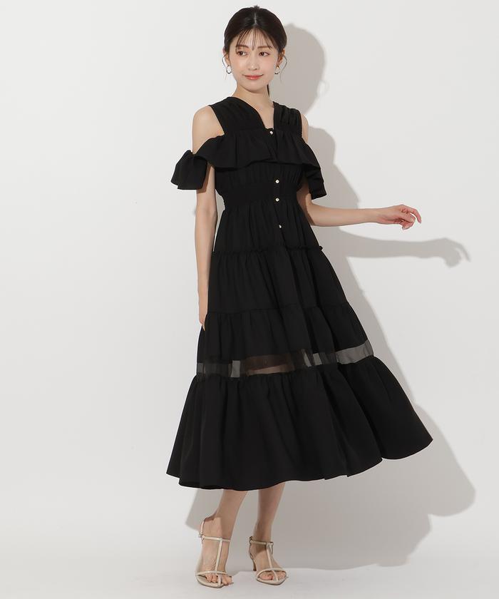 ティアードシアー切替ワンピース(506457292) | AND COUTURE(AND ティアードシアー切替ワンピース(506457292) | AND COUTURE(AND