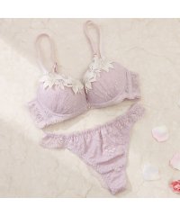 Spark's/パリーゼ Palissee 【脇高】エレガントケミカルフラワー3/4モールドカップブラ＆バックレースTバック 【返品不可商品】/506458386