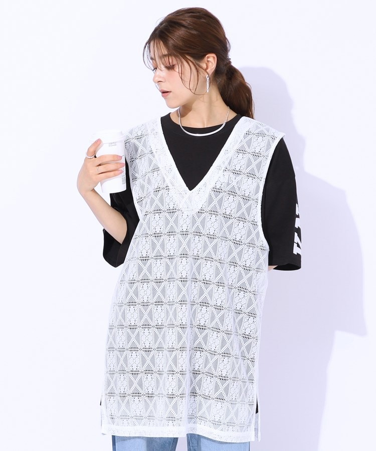 crewre クルーレ　フロントフライバックオープンジレ　ベスト　トップス　2 crewre online shop / フロントフライバックオープンジレ