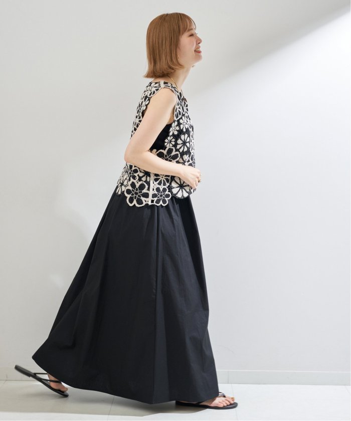 セール 30%OFF】かぎ針風ニットハギワンピース(506461387