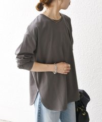 SHIPS any WOMEN/SHIPS any:〈吸水速乾〉ラウンドヘム ロングスリーブ ワイド TEE/504570310