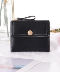 Lace Ladies/レースレディース Lace Ladies ボタン付き レザー調 フラップ 三つ折り 財布/506442022