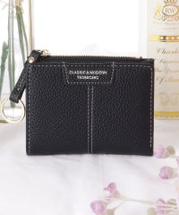 Lace Ladies/レースレディース Lace Ladies レザー調 キーリング付き センター ステッチ 二つ折り ウォレット/506442025