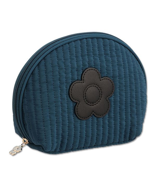 マリークワント MARY QUANT デイジーパッチヌビ ラウンドポーチL