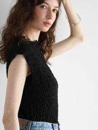 Vin/ヴァン Vin Ample フラワーシャーリングノースリーブトップス/506463595