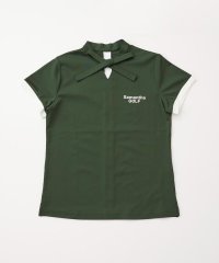 Samantha GOLF/リボンタイストレッチポロシャツ/506463774