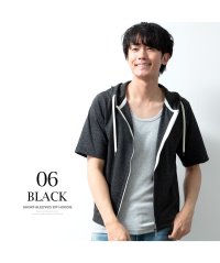  GENELESS/ジェネレス GENELESS パーカー メンズ 半袖 夏 ジップパーカー 半袖パーカー 涼しい アウター シンプル ジップアップパーカー メランジジャージ カジ/506463953