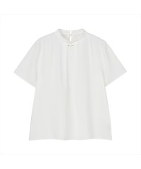 TOKYO SHIRTS/トーキョーシャツ TOKYO SHIRTS ハイネック前タック 半袖ブラウス レディース/506464341