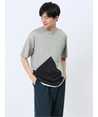 semanticdesign/セマンティックデザイン semanticdesign 斜め切替 クルーネック半袖Tシャツ メンズ Tシャツ カットソー カジュアル インナー トップス ギフト /506465634