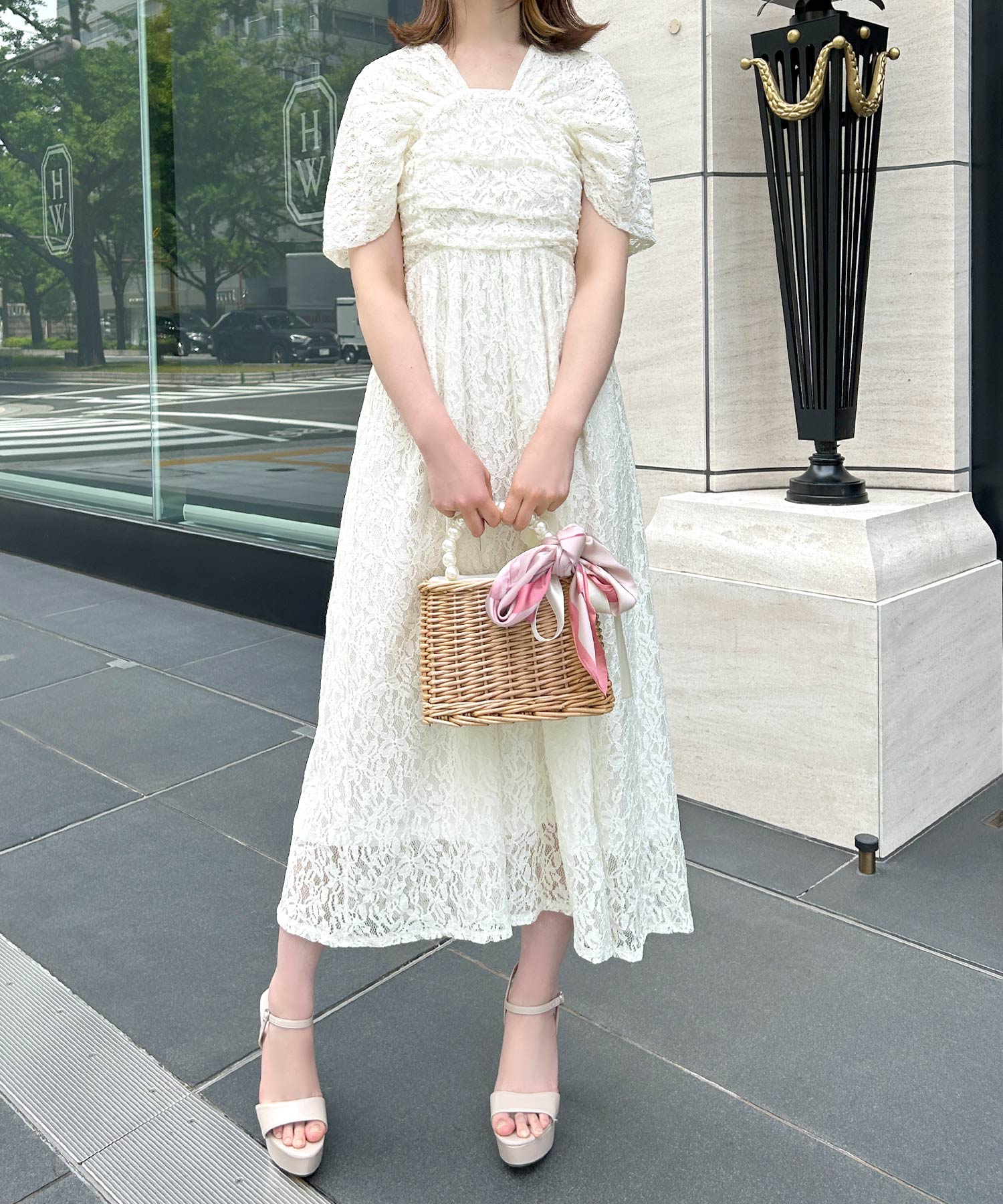 ★アメリカンラグシー★JULIE FAGERHOLT!シルクワンピース 二層シルクジョーゼット シアー ハイネックホルターネック
