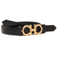 FERRAGAMO/サルバトーレフェラガモ Salvatore Ferragamo ベルト ダブルガンチーニ ブラック レディース Salvatore Ferragamo 23B7/506469508