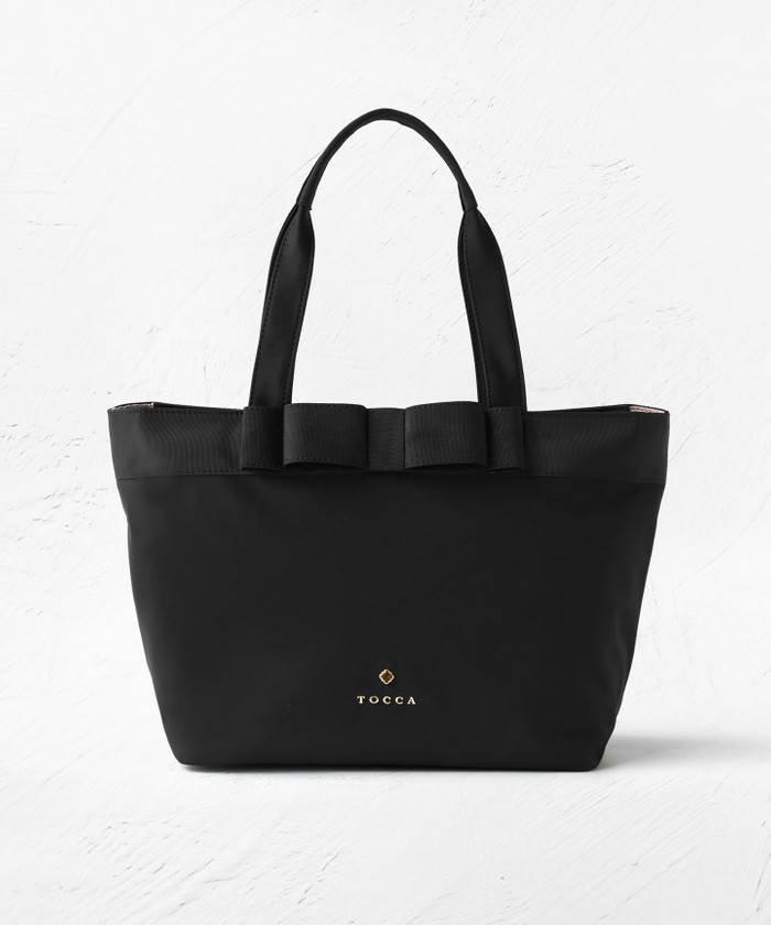 美品】TOCCA リボン付きボディバッグ グレー - メルカリ
