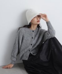 N Natural Beauty Basic/クルーネックフェザーカーディガン 24AW/506424502