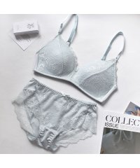 PINK PINK PINK/ピンクピンクピンク PINK PINK PINK 【2点セット】自然に美胸 カルミアレースノンワイヤーブラジャー&ショーツセット【返品不可商品】/505773714