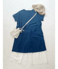 Hare no hi/ハレノヒ Hare no hi オーガニックコットンバックヘンリーネックワンピース/506485893