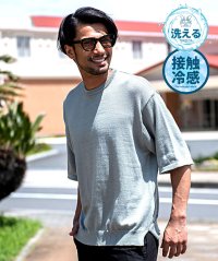 CavariA/キャバリア CavariA CavariA 接触冷感ウォッシャブル半袖ニット/506487497